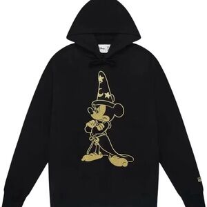 Disney Black Hoodie with Gold Sorcerer Mickey